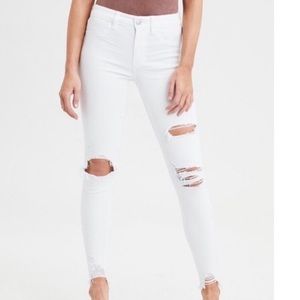 American Eagle Ripped High-Rise Jeans
